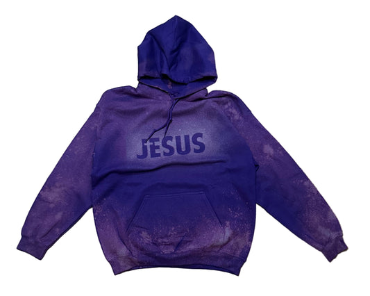 JESUS "Brick by Brick" Hoodie Purple