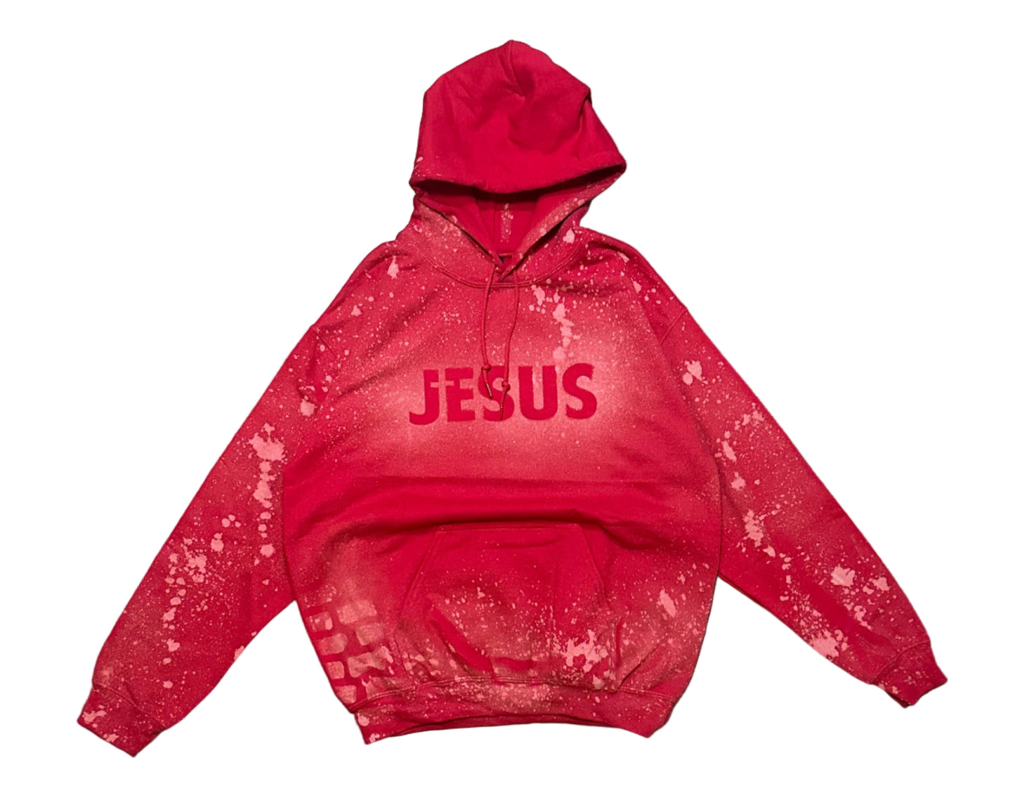 JESUS "Brick by Brick" Hoodie Red