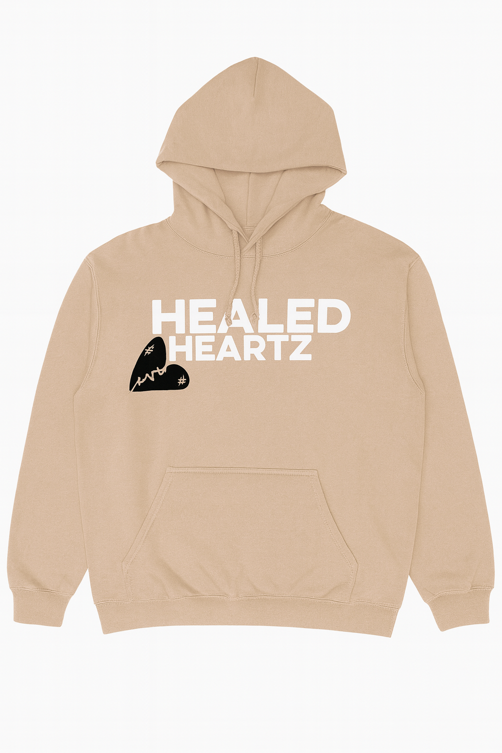 Healed Heartz Classic Reflective Hoodie – Blush Pink Edition