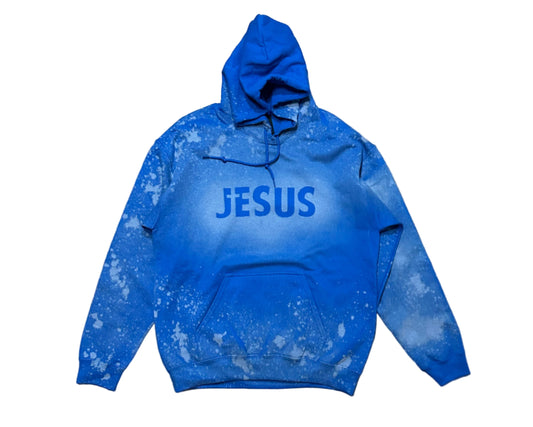 JESUS "Brick by Brick" Hoodie Blue