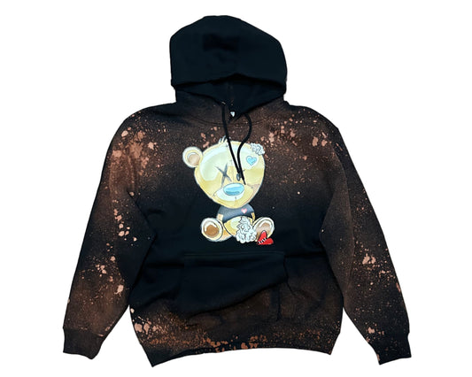 Ripped Bear Hoodie 2.0 Black