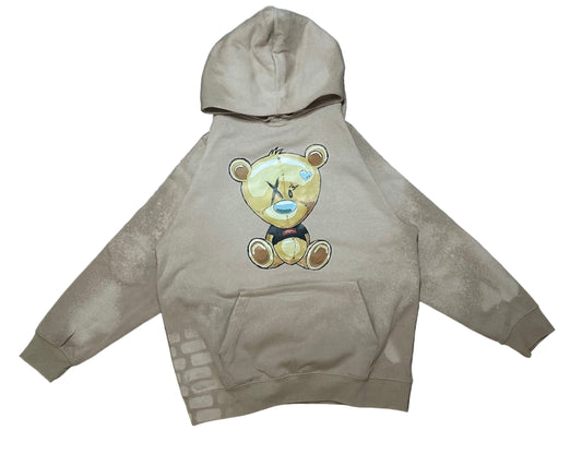 Ripped Bear Hoodie 2.0 Tan