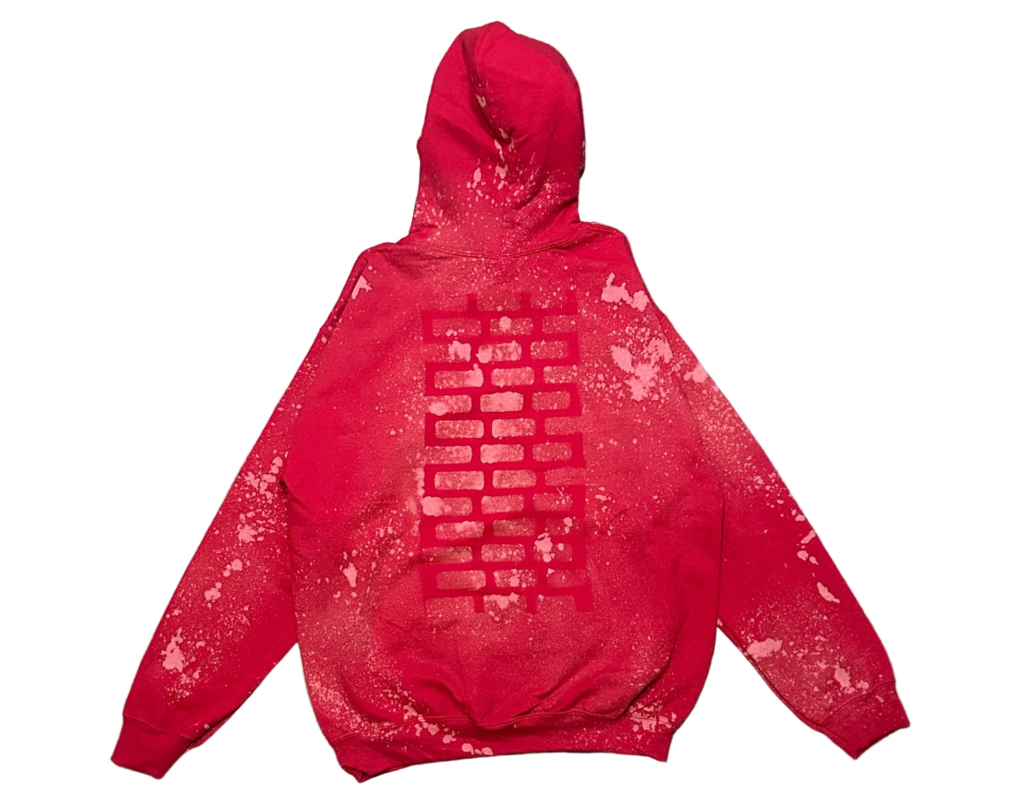 JESUS "Brick by Brick" Hoodie Red